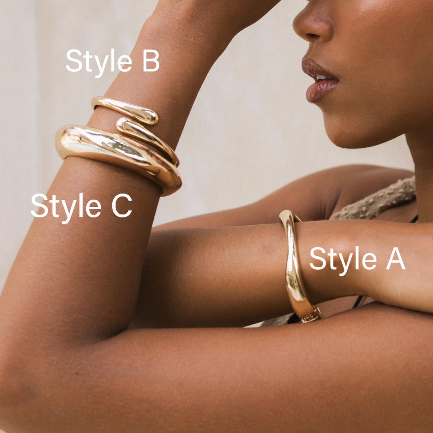 Chrome Wave Cuffs - 3 Styles