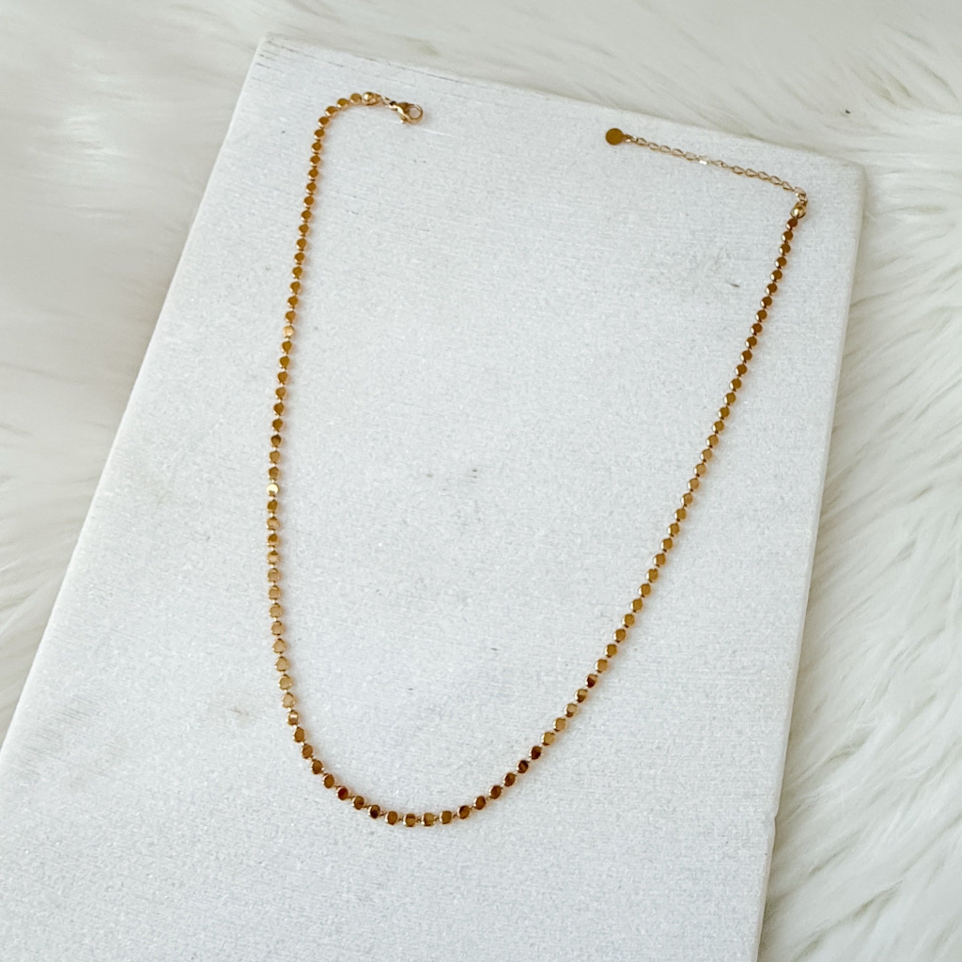 Golden Mirage Sequin Necklace