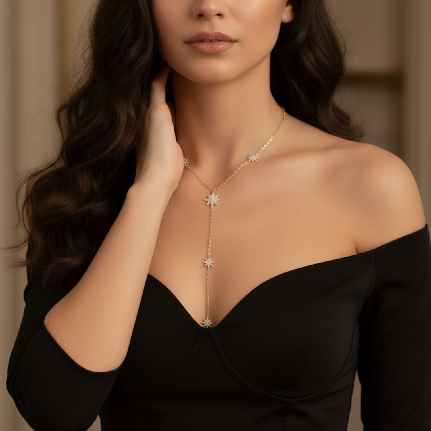 Eternal Stars Lariat Necklace