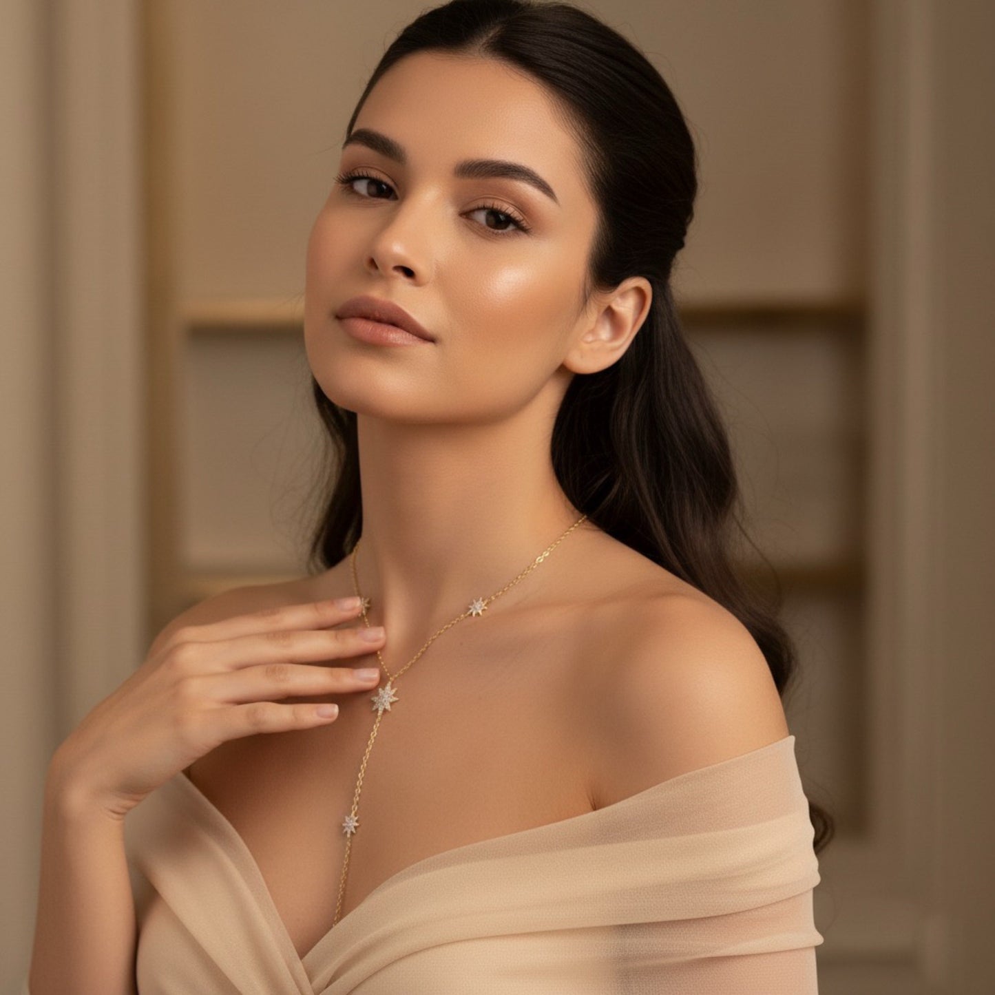 Eternal Stars Lariat Necklace