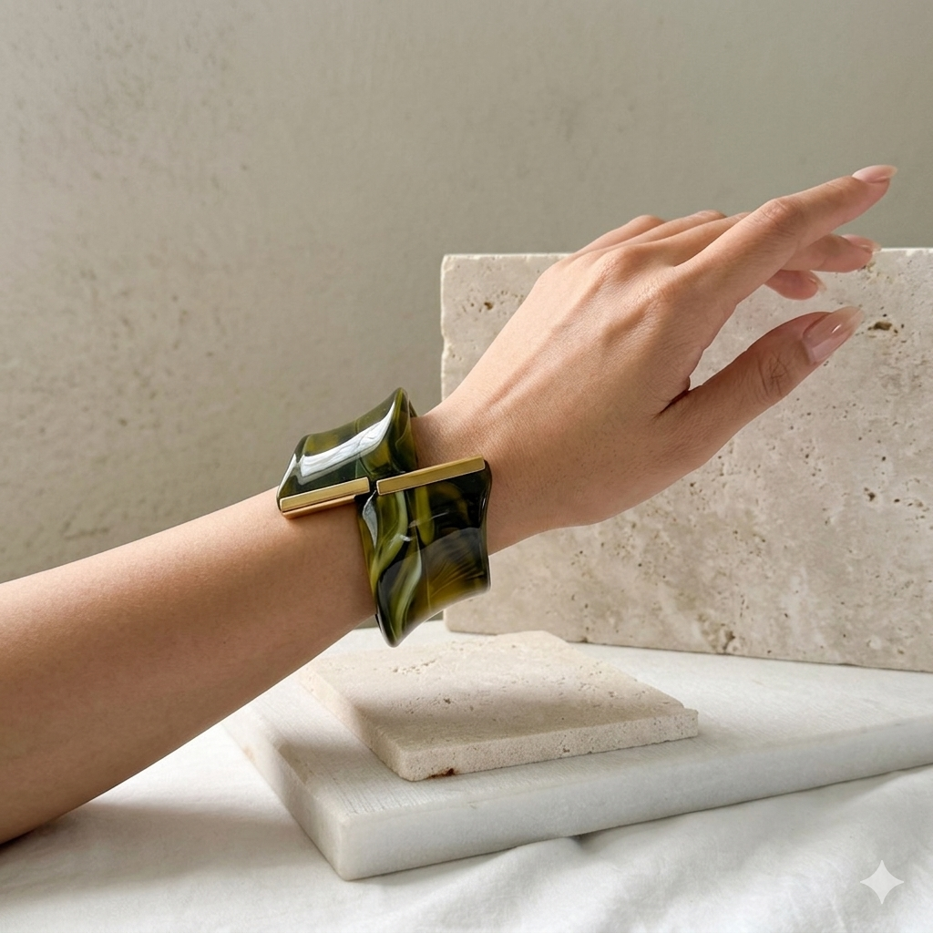 Gaia Sculptural Statement Bracelet