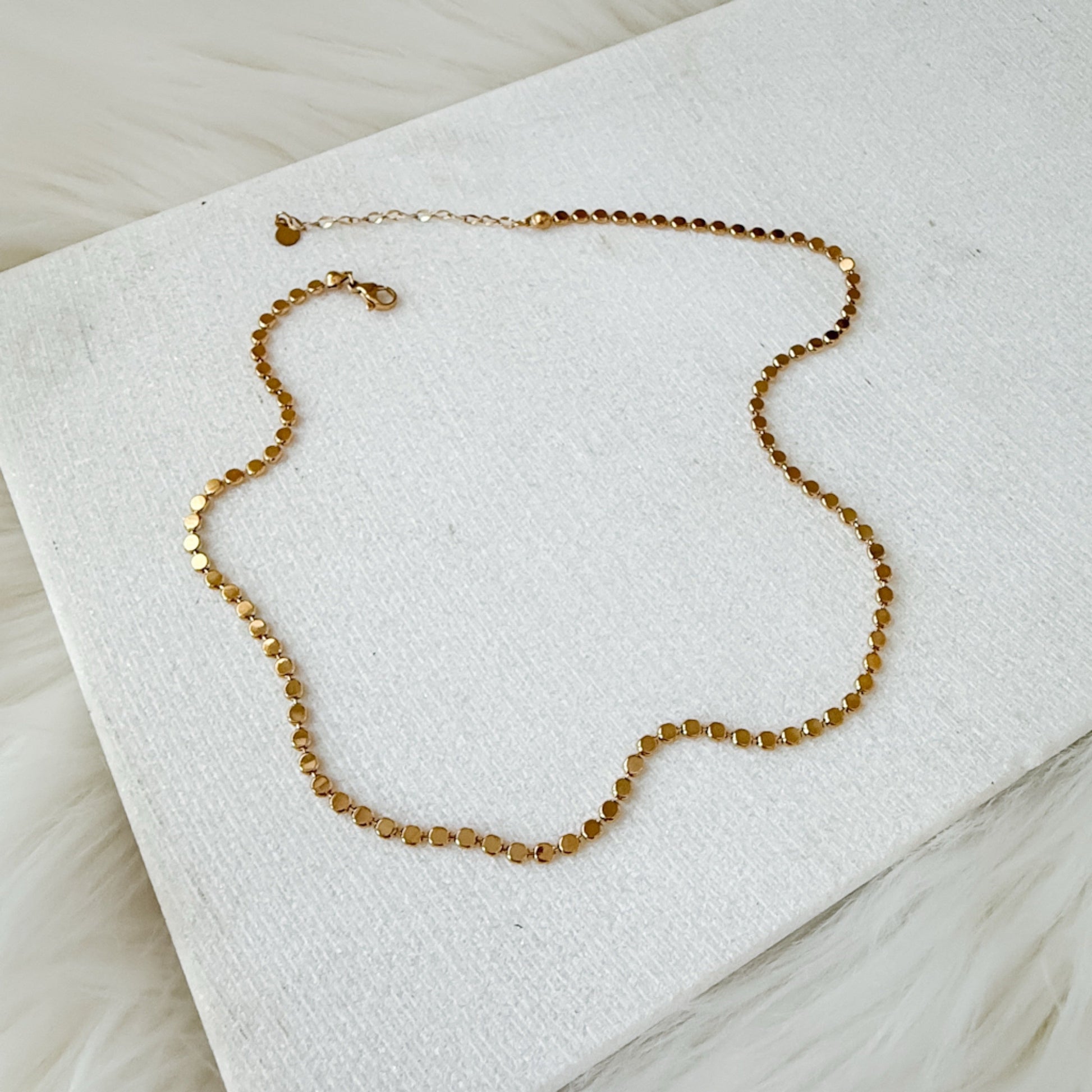 Golden Mirage Sequin Necklace