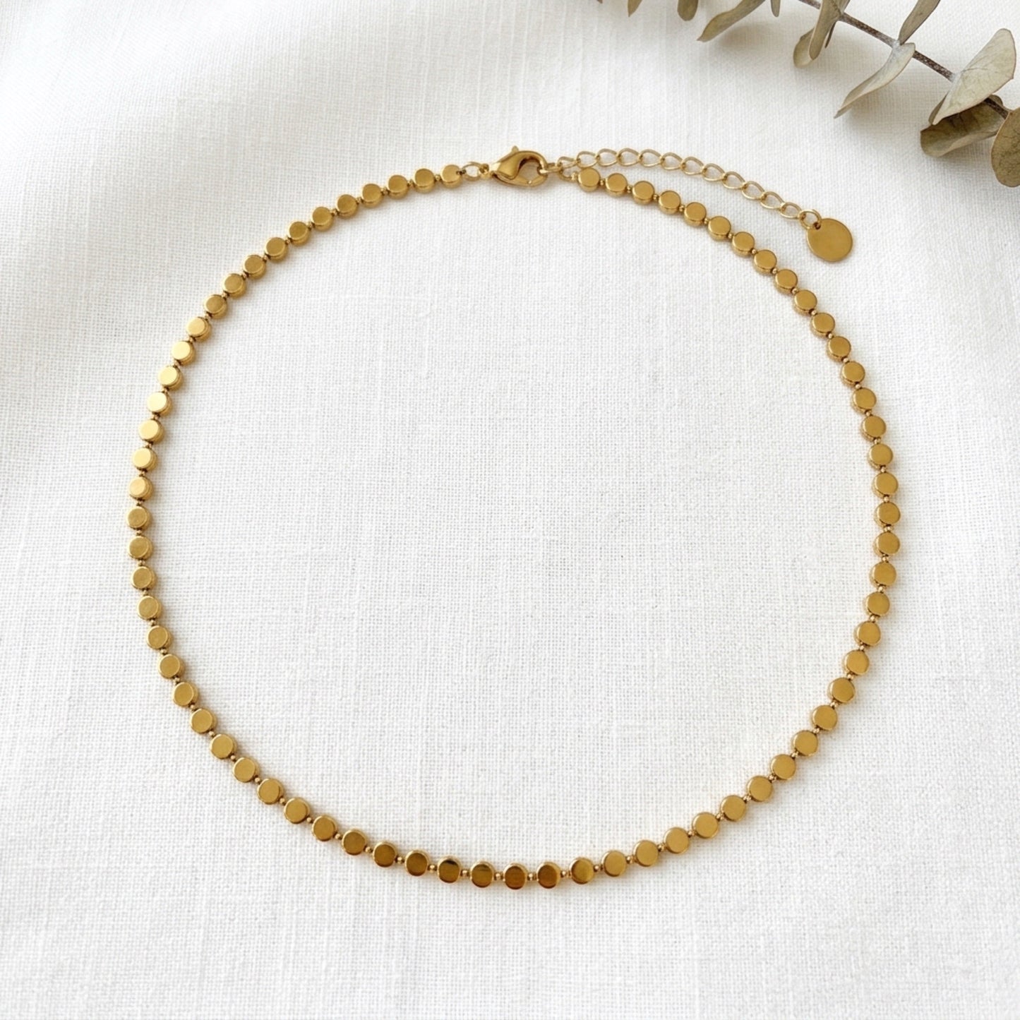 Golden Mirage Sequin Necklace