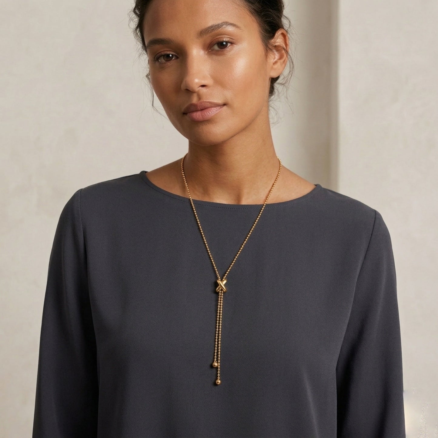 Infinity Knot Lariat Necklace