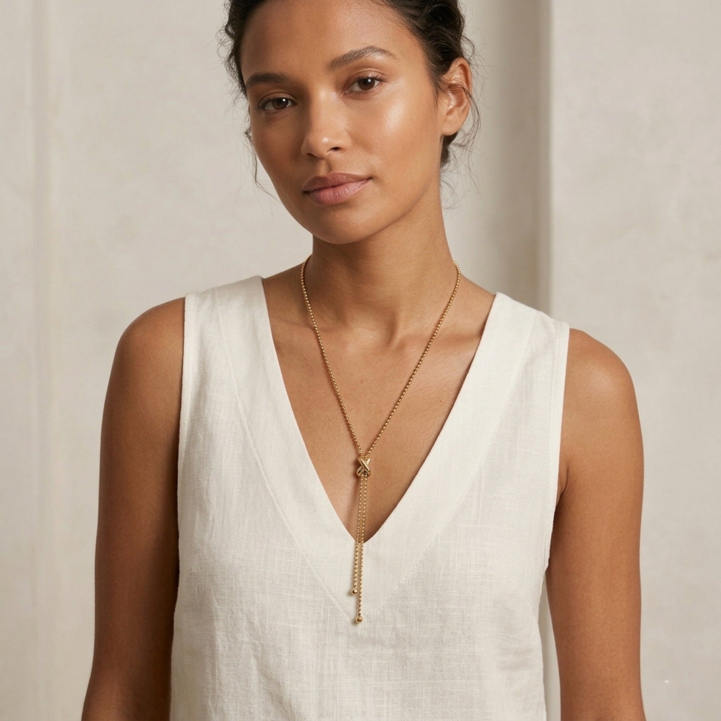Infinity Knot Lariat Necklace