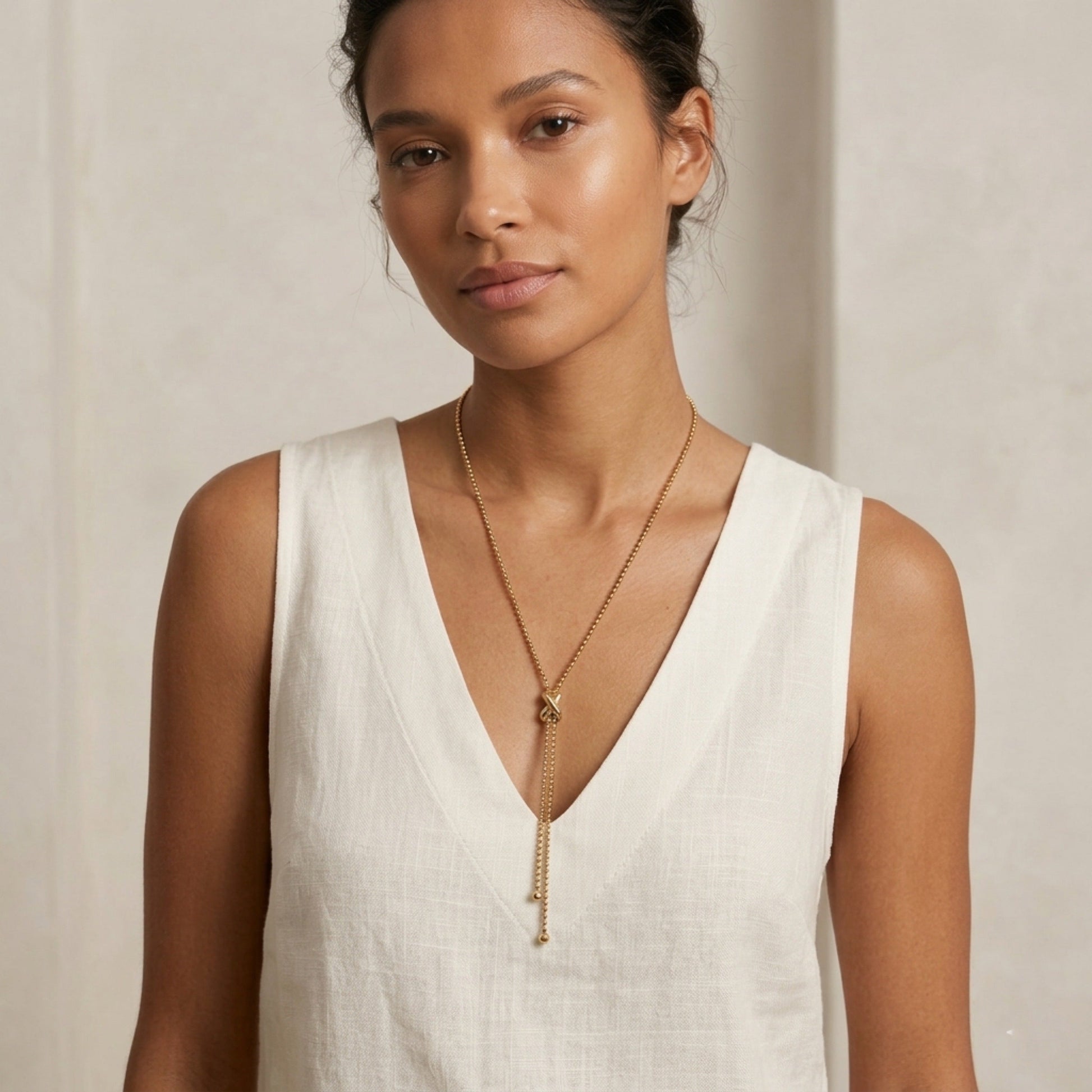 Infinity Knot Lariat Necklace