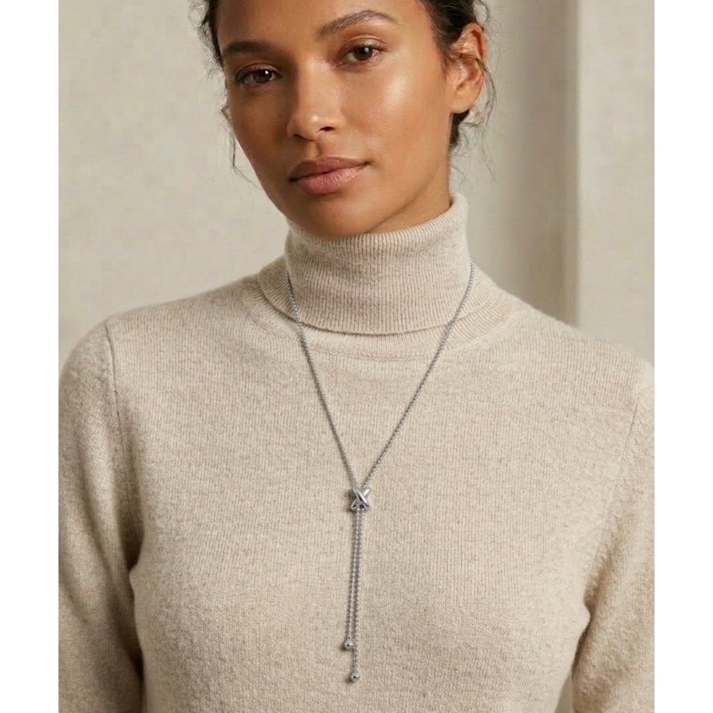 Infinity Knot Lariat Necklace