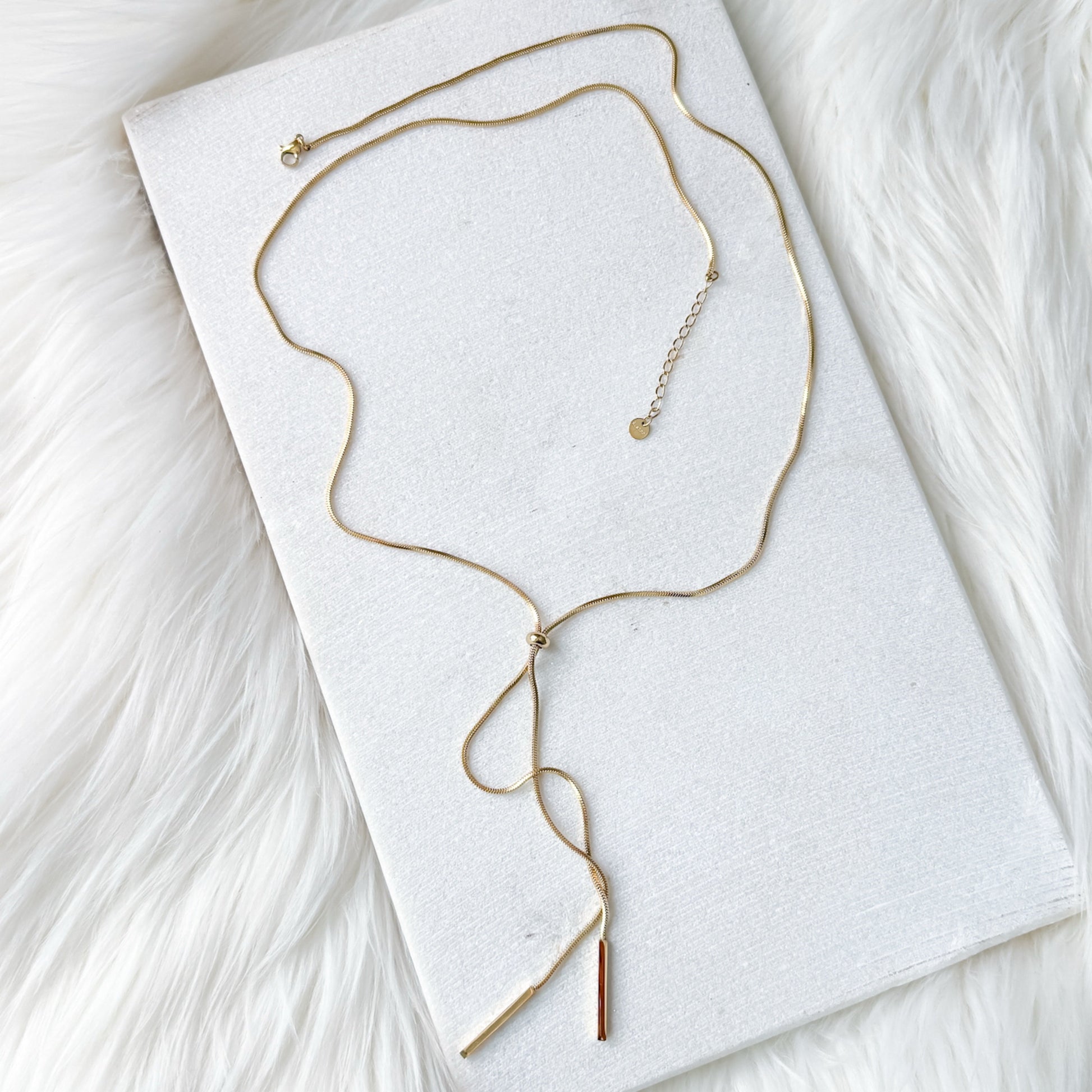 Linearity Lariat Necklace