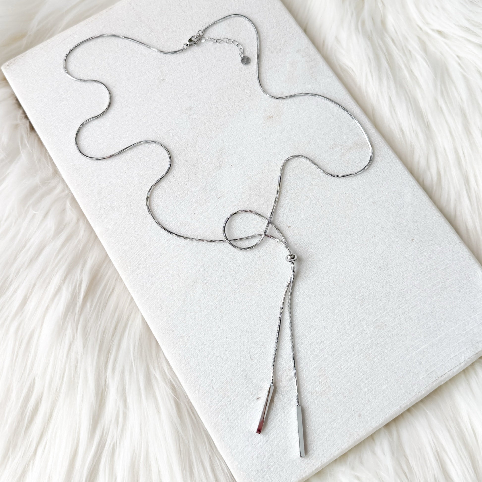 Linearity Lariat Necklace