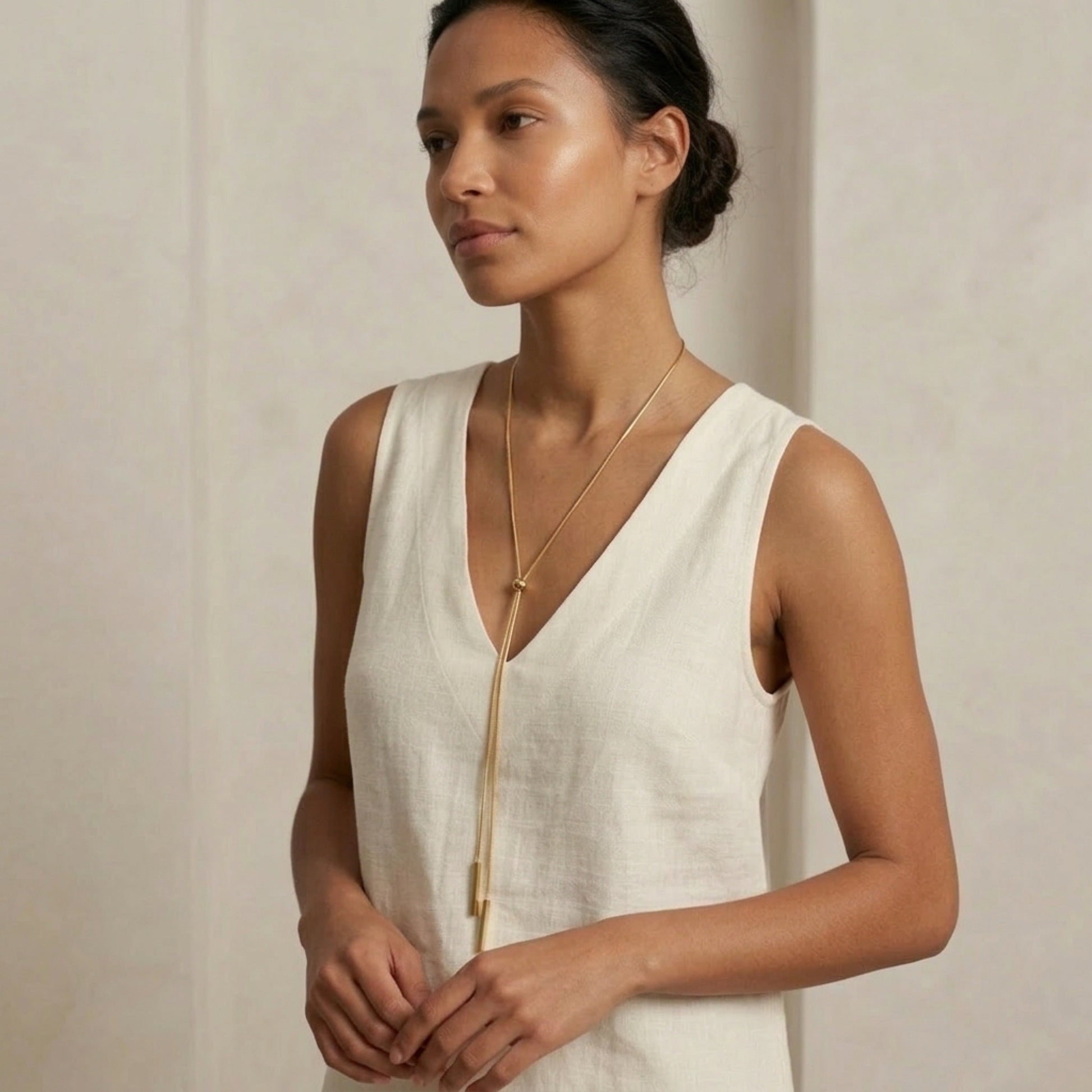 Linearity Lariat Necklace