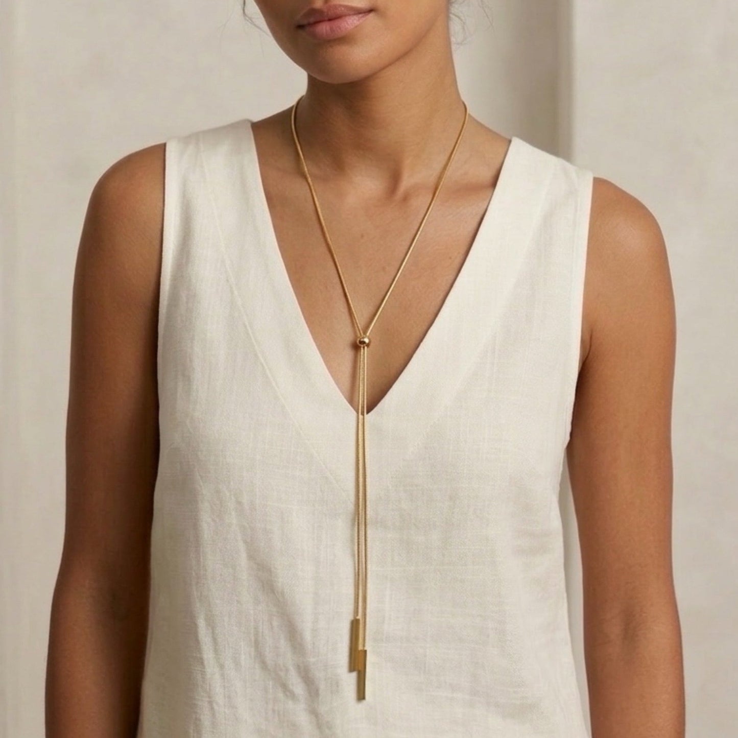 Linearity Lariat Necklace