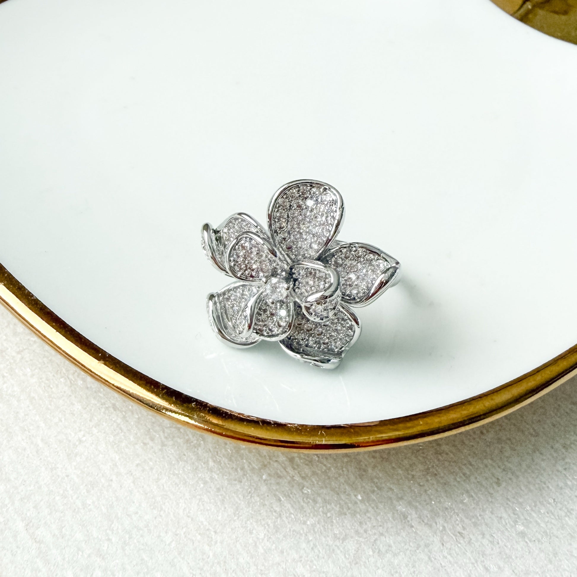 Magnolia Pavé Ring