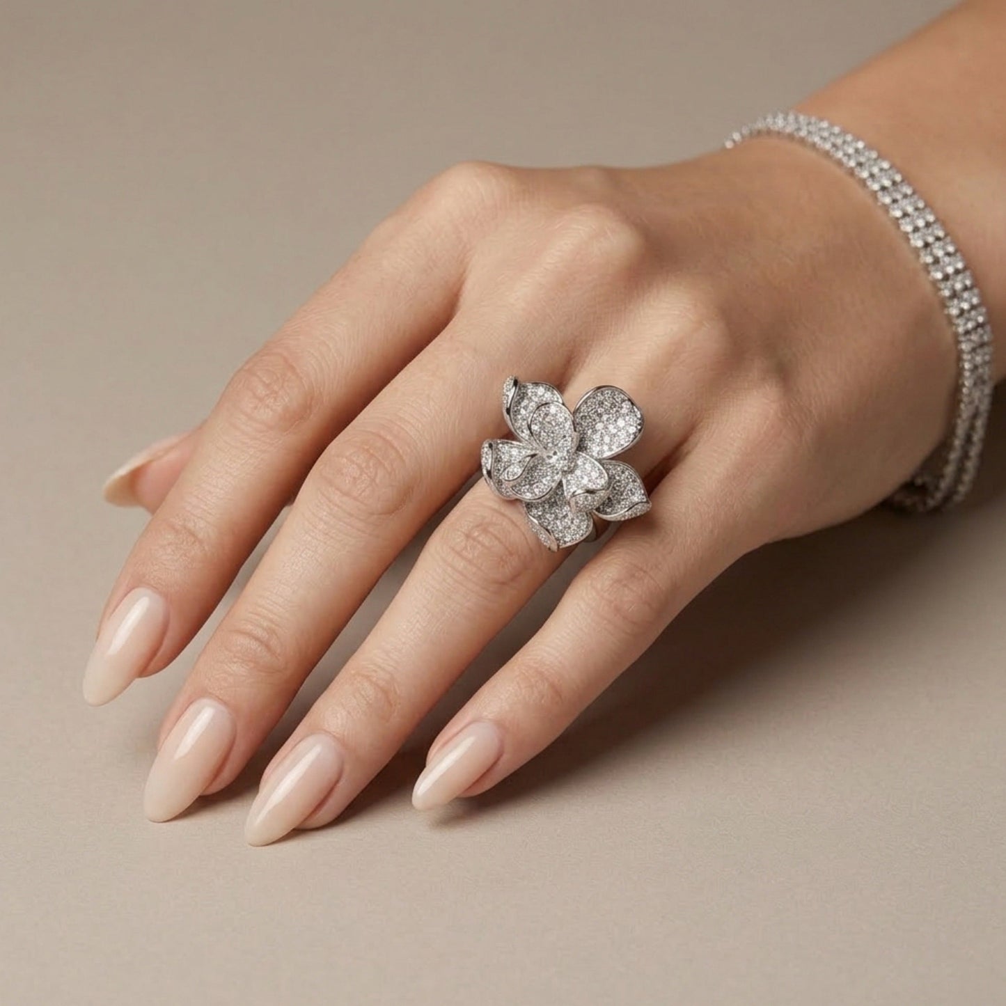 Magnolia Pavé Ring