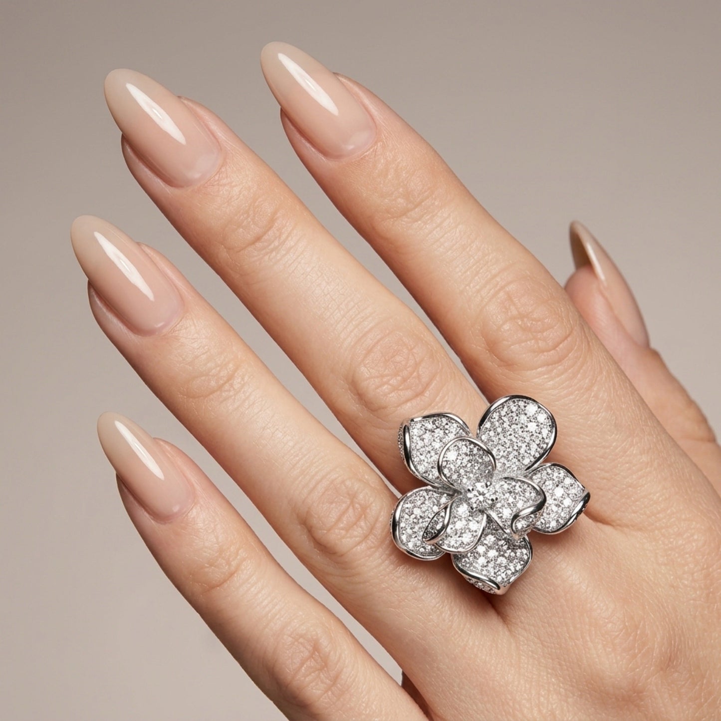 Magnolia Pavé Ring