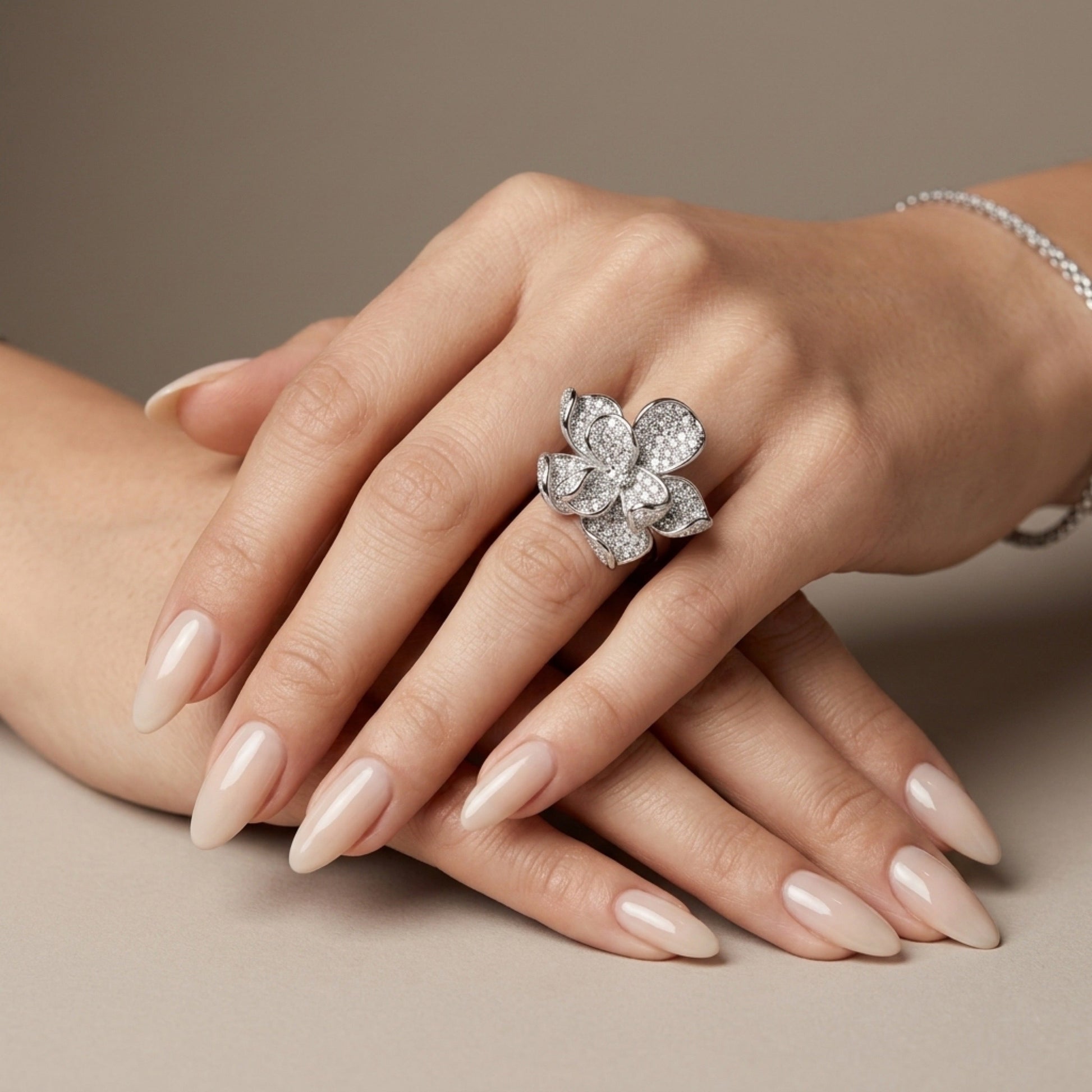 Magnolia Pavé Ring