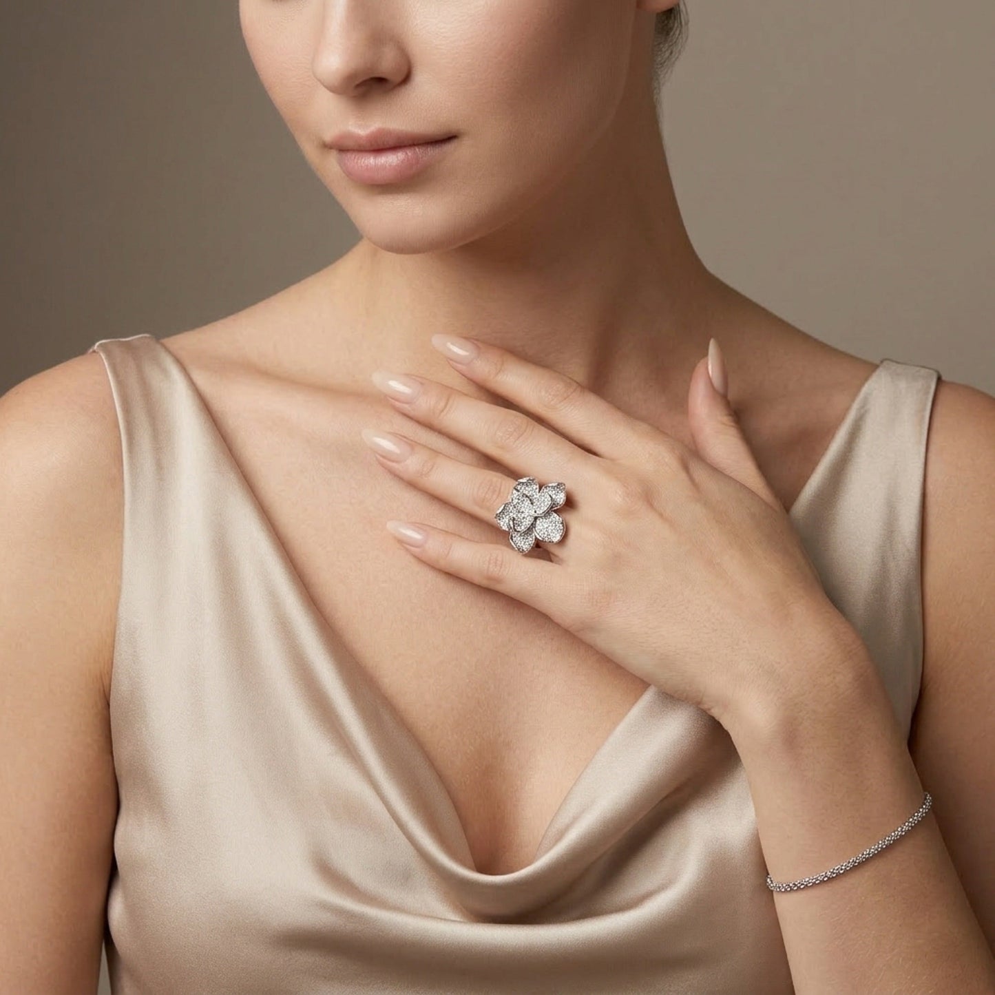 Magnolia Pavé Ring