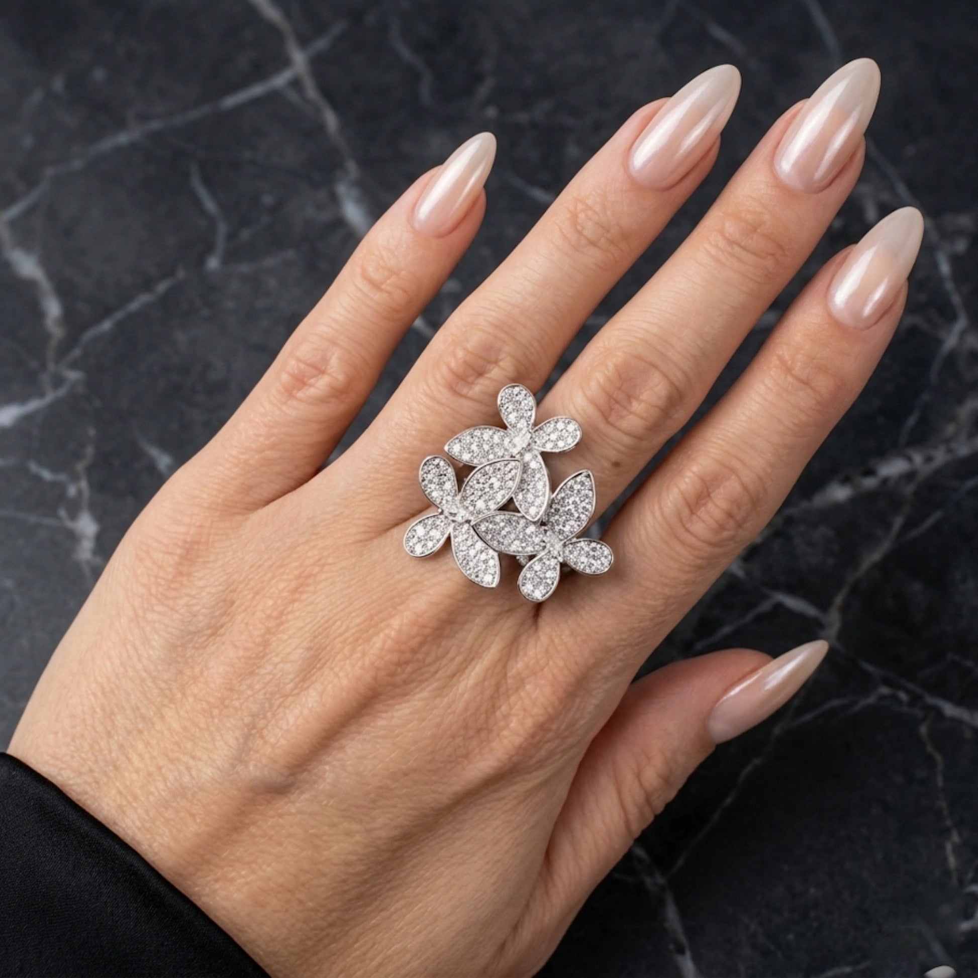 Mariposa Pavé Statement Ring