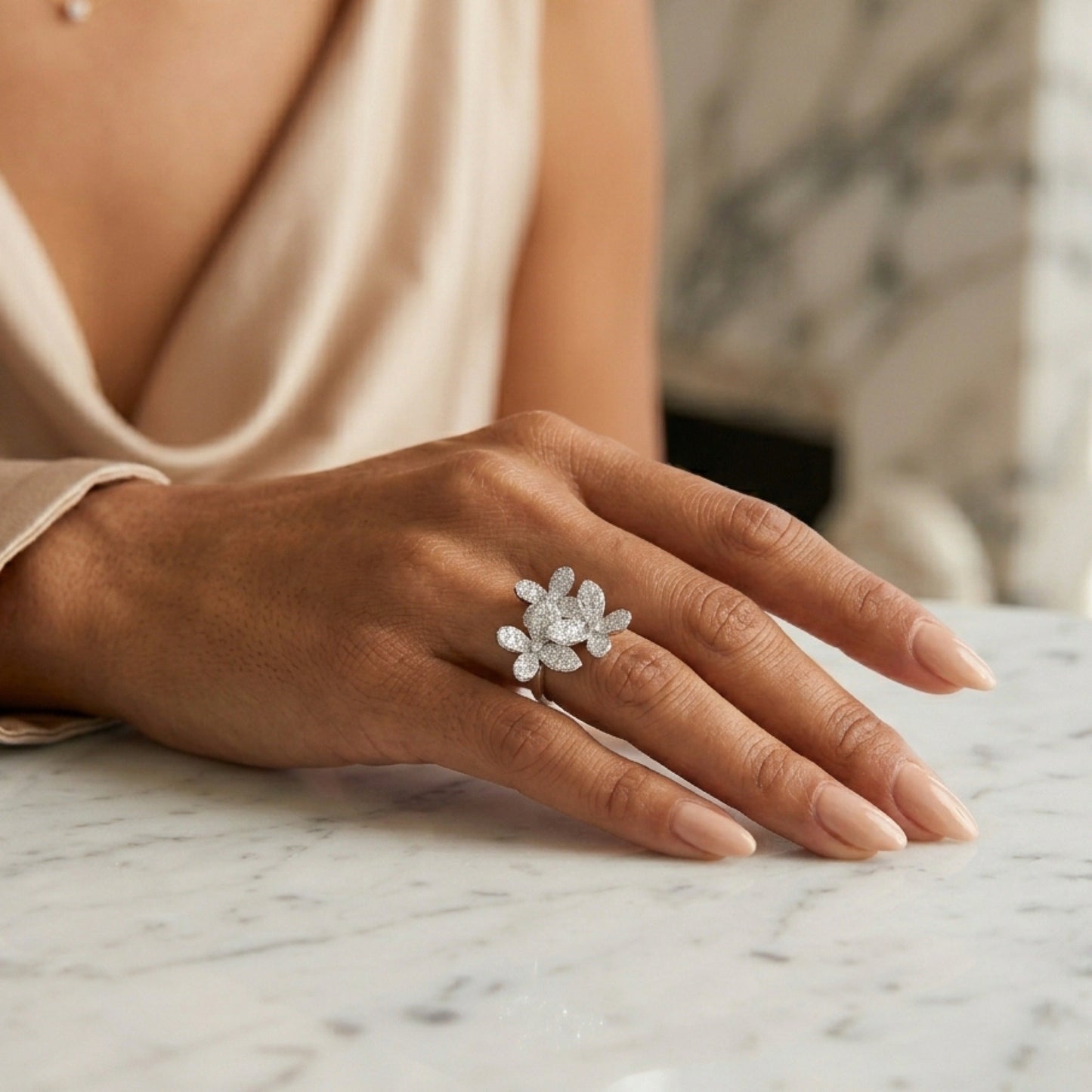Mariposa Pavé Statement Ring