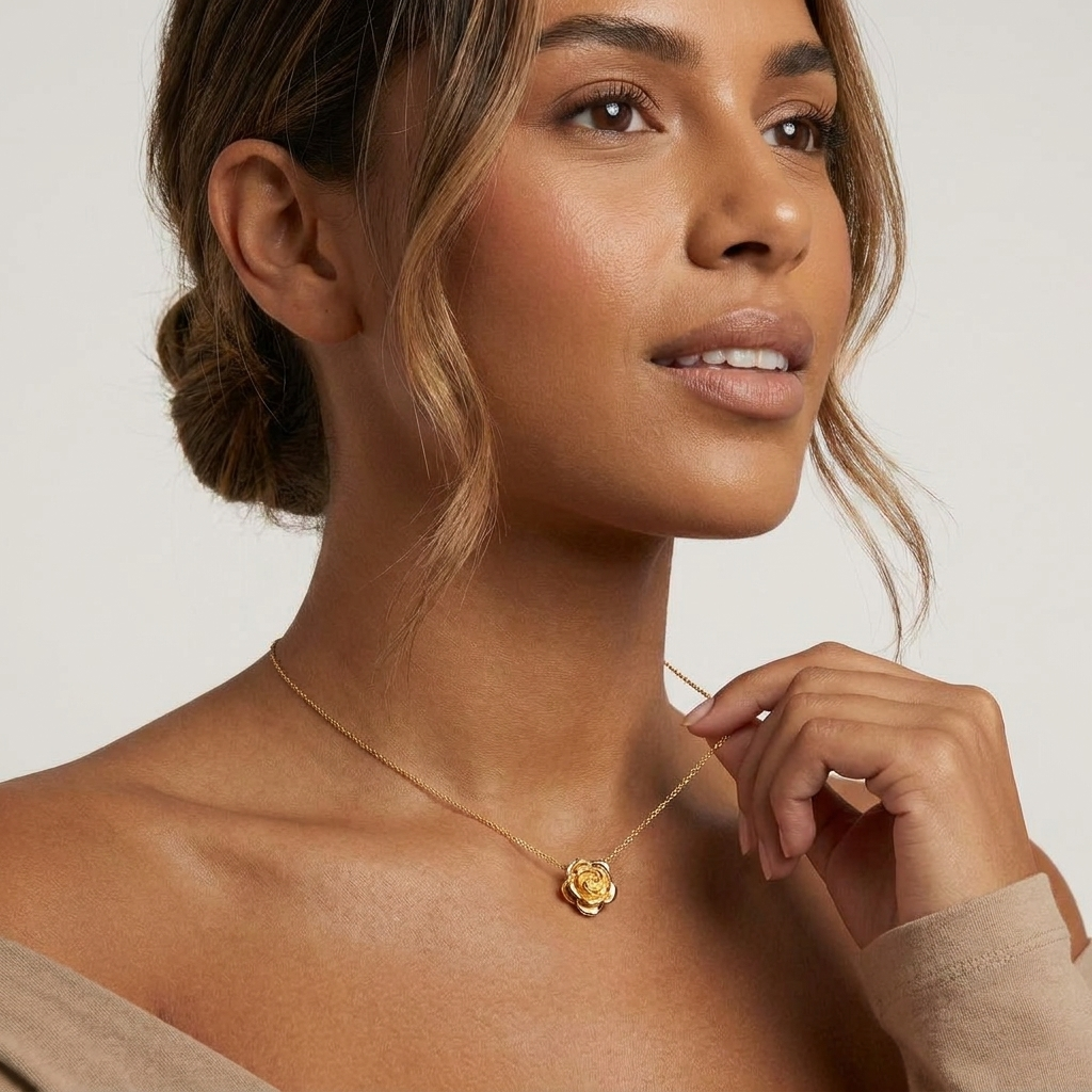 Petite Rosette Necklace