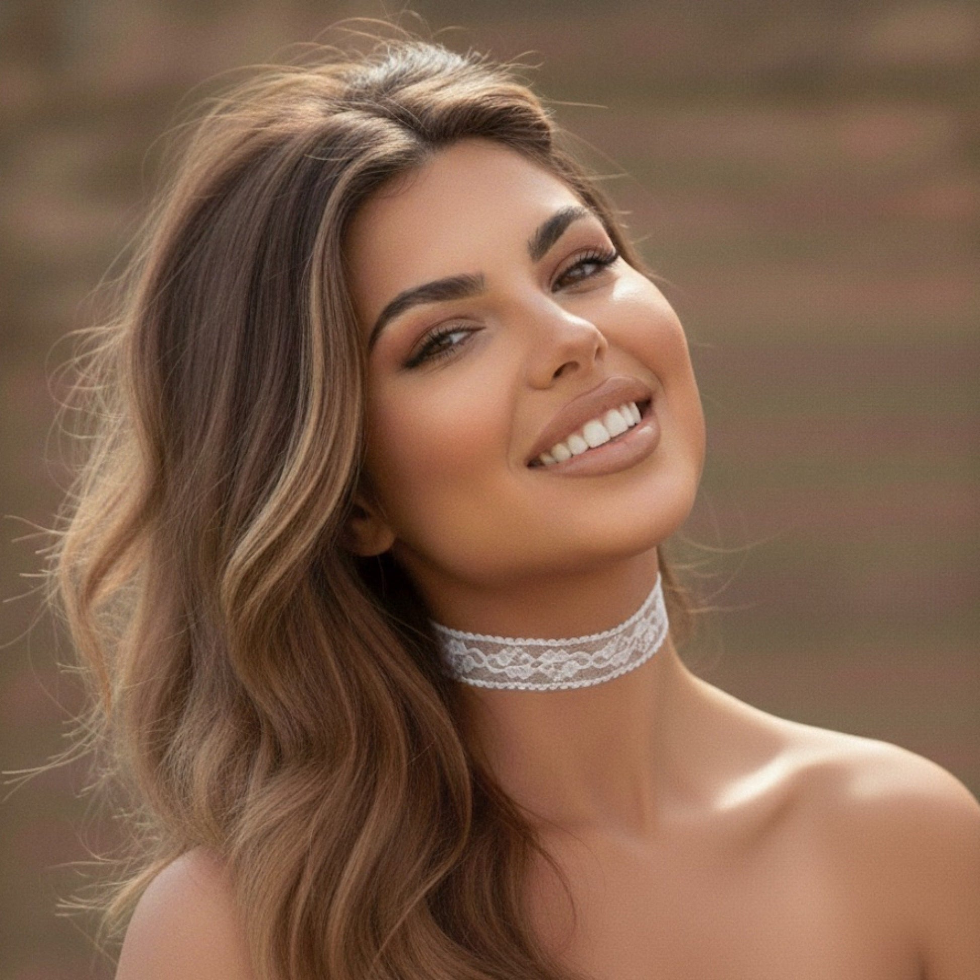 Rose Romance Lace Choker - White or Black