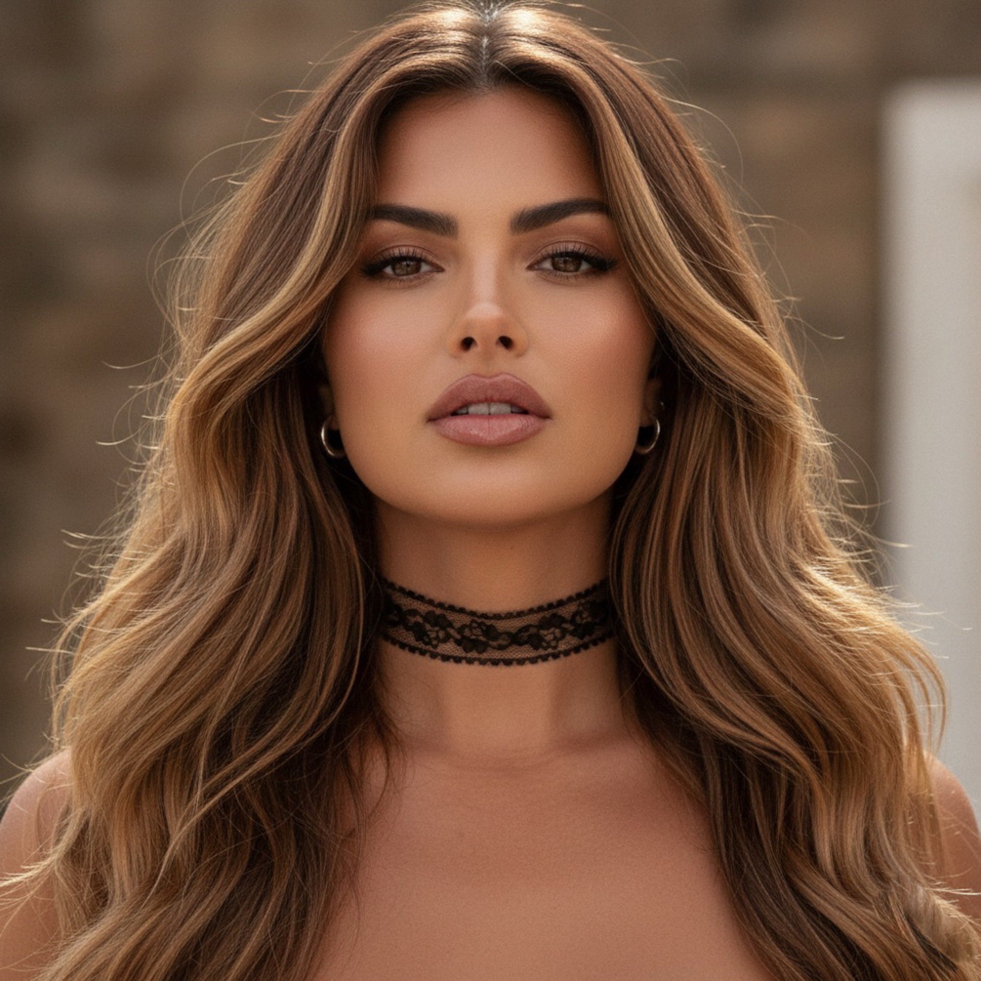 Rose Romance Lace Choker - White or Black