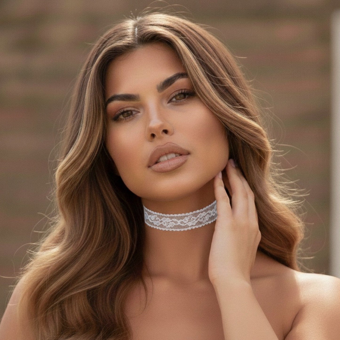 Rose Romance Lace Choker - White or Black