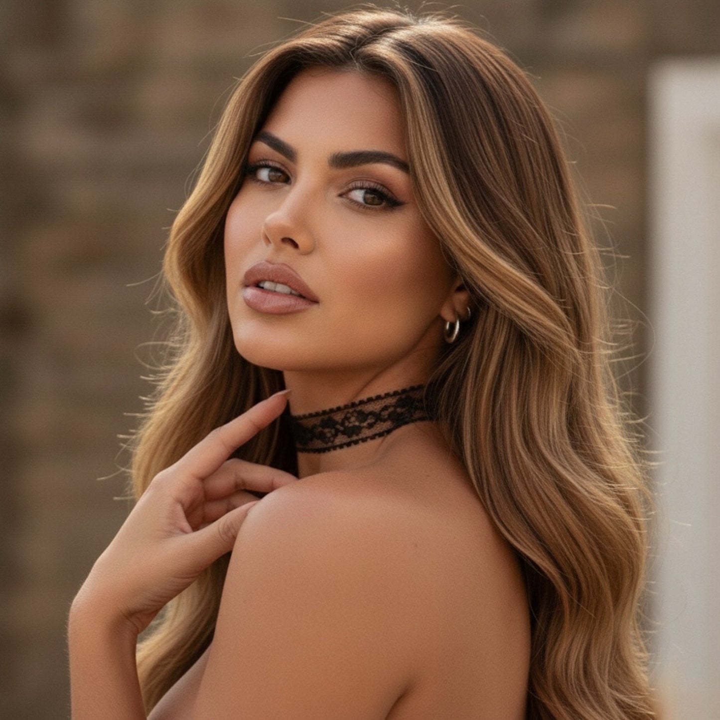 Rose Romance Lace Choker - White or Black