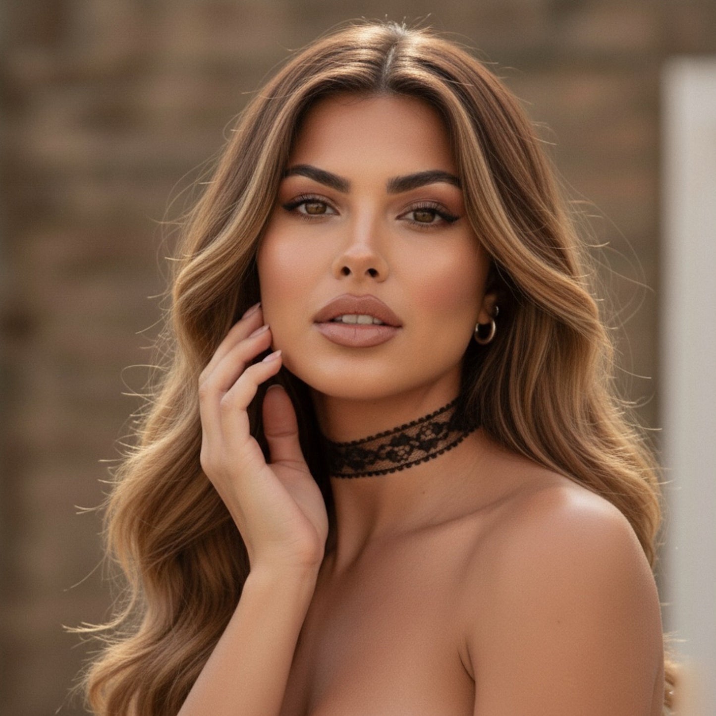 Rose Romance Lace Choker - White or Black