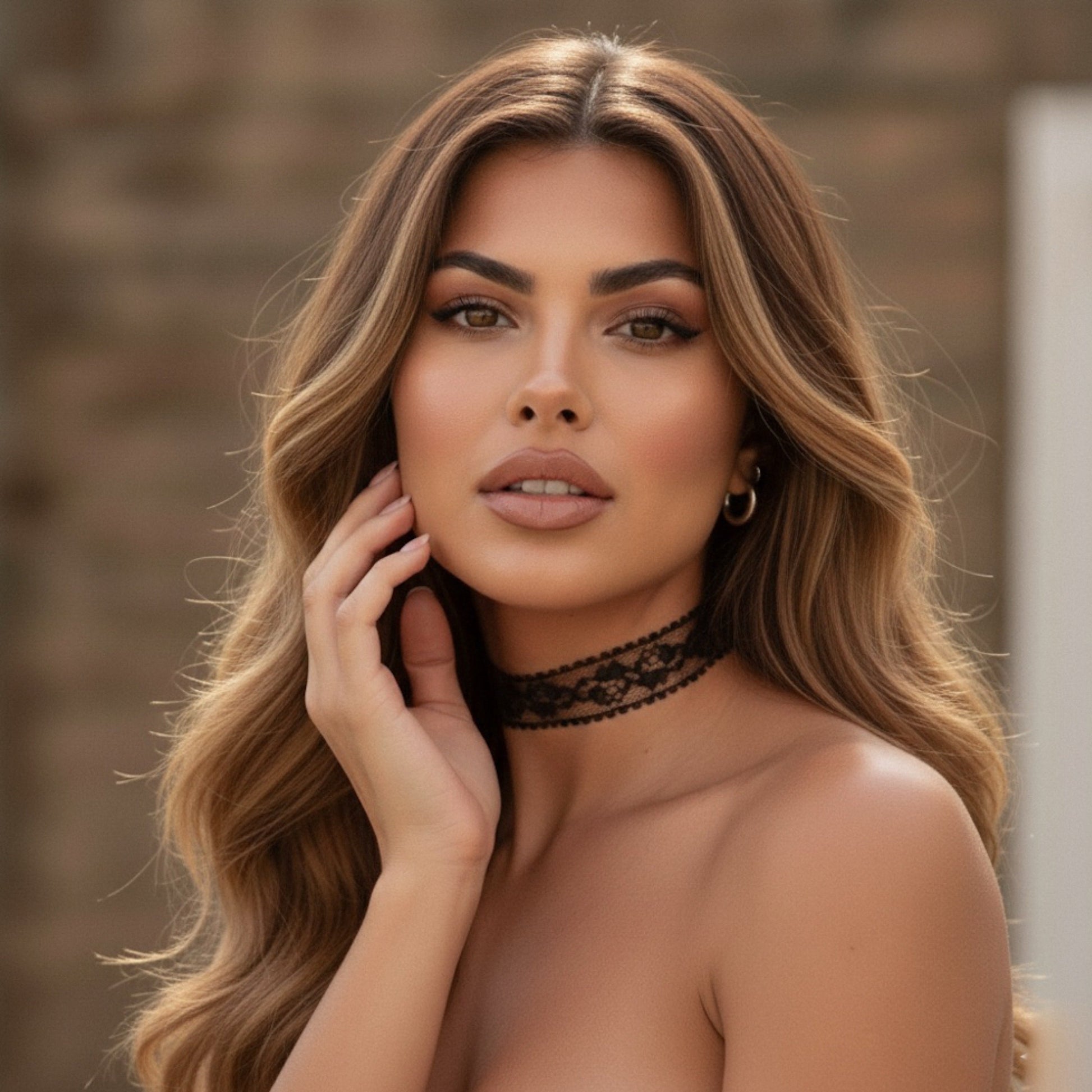 Rose Romance Lace Choker - White or Black