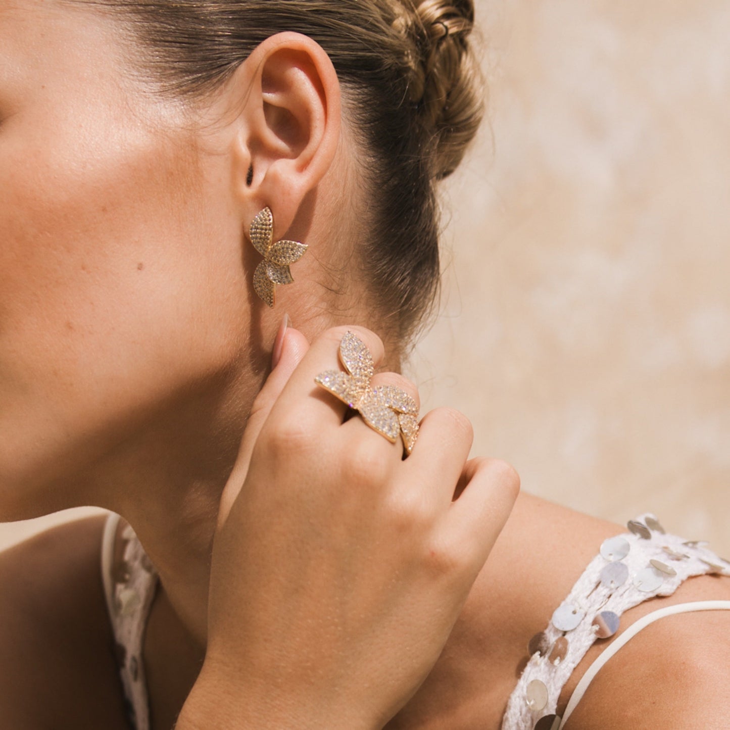 Seraphine Petals Statement Ring