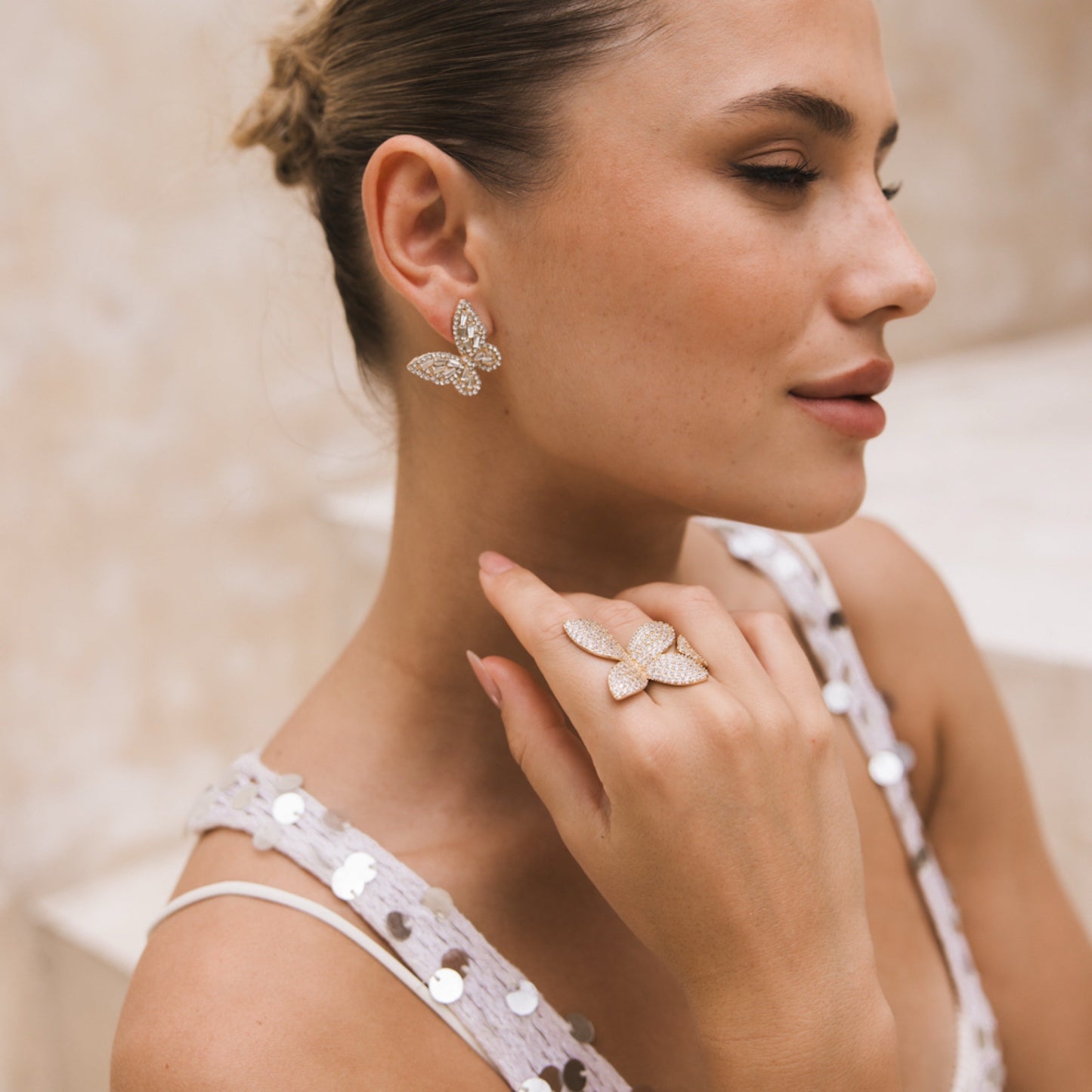 Seraphine Petals Statement Ring