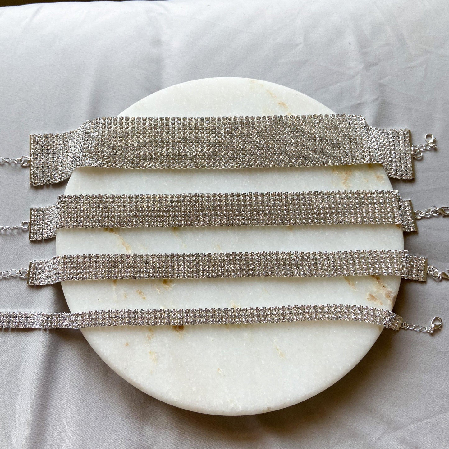 Reina Rhinestone Choker - 4 Styles