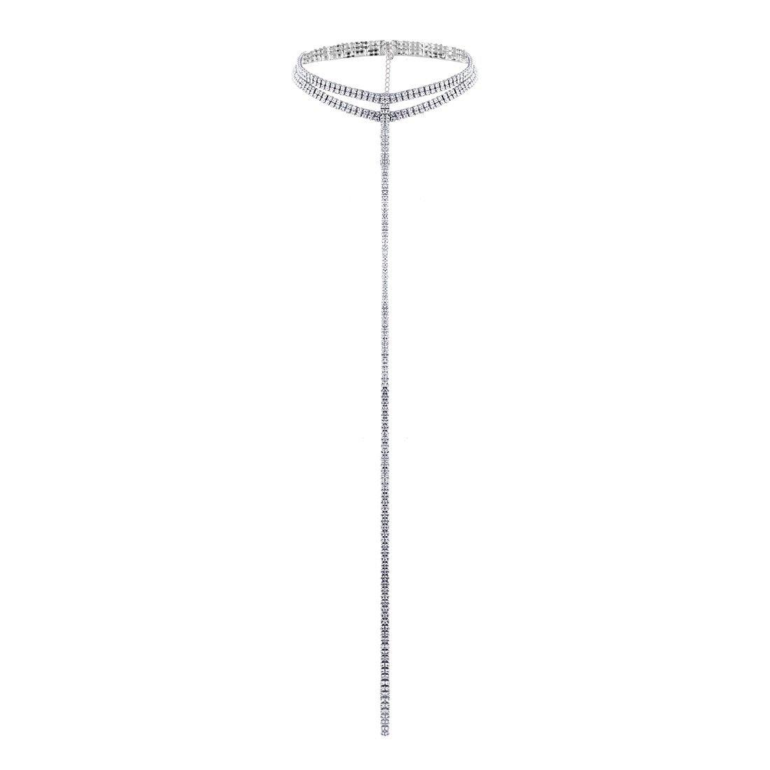 Kira Kira Rhinestone Drop Choker