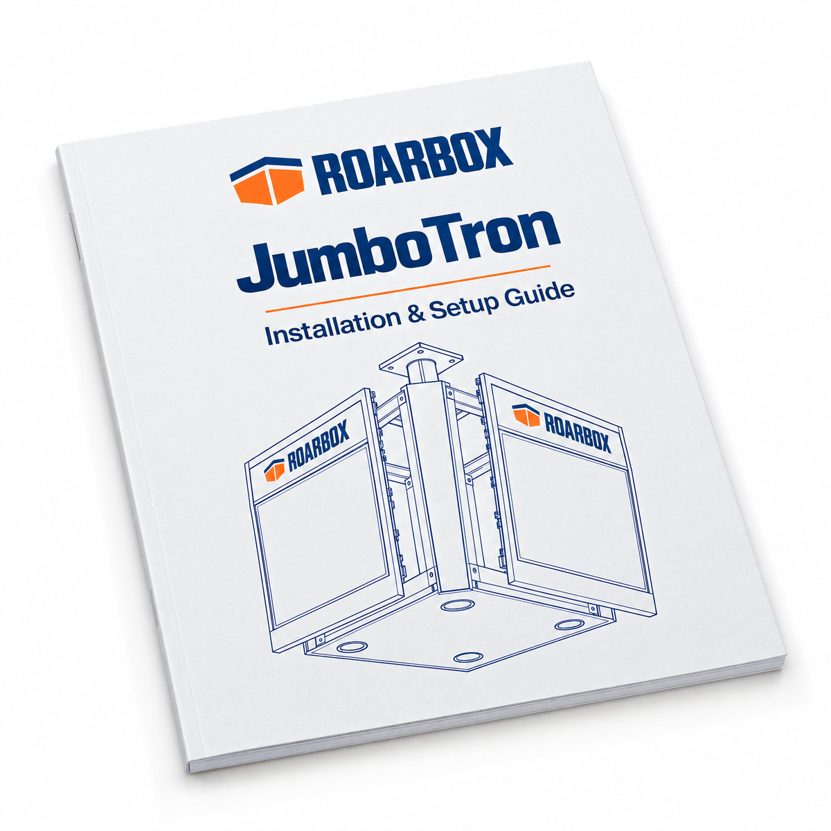 Printed installation and setup guide supplied with the unit