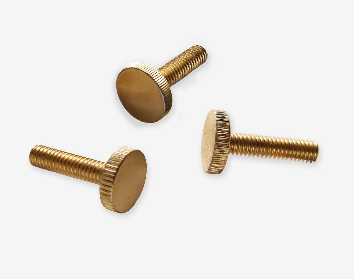 Brass thumb-screw hardware