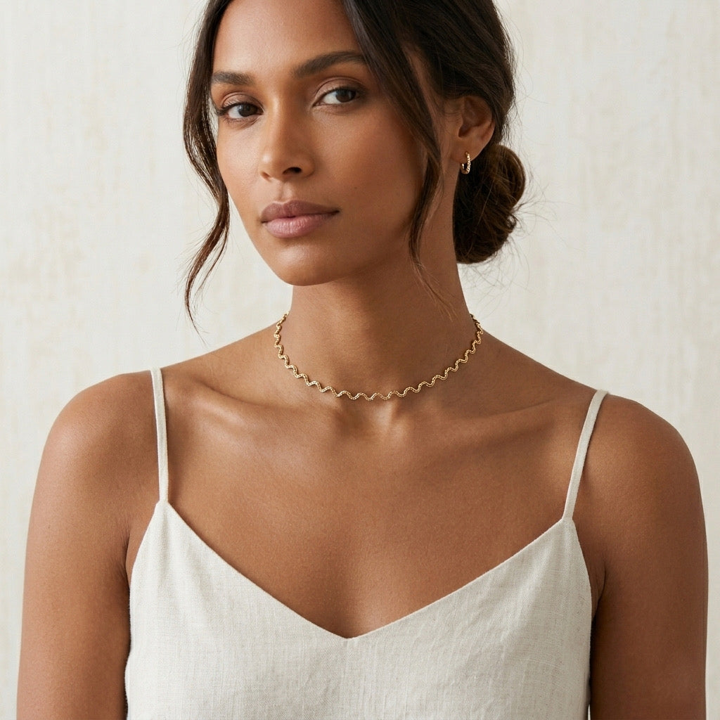 Aura Ripple Chain Necklace